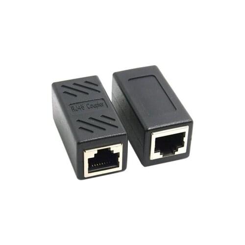Free shipping10pcs / lot CAT6 RJ45 Female to Female Lan Connector Ethernet Network Cable Extension coupler Adapter With Shield