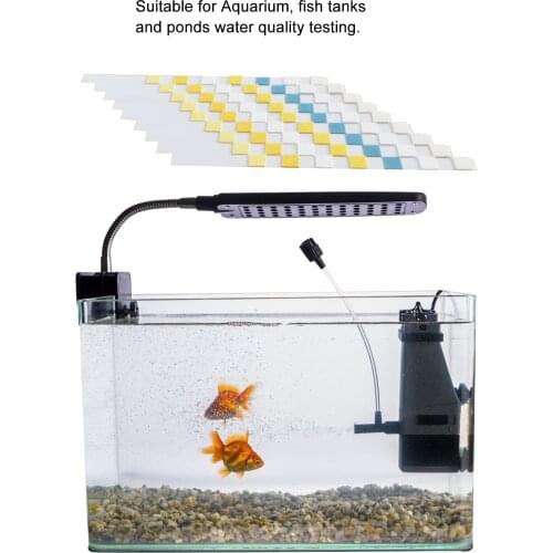 100Pcs Water Test Strips Swimming Pool Aquarium Water Tester Paper Residual Chlorine Nitrate Nitrite Carbonate Hardness PH Meter