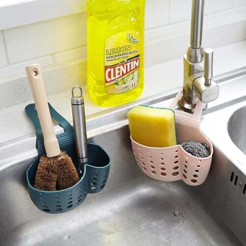 2PCS Suction Sink Drain Hanging Bag Kitchen Supplies Shelf Pool Sponge Storage Rack Hanging Basket Drain Rack
