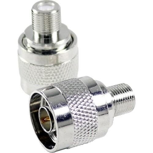 70PCS N male plug to F female jack straight RF Coaxial adapter connector
