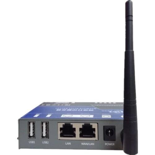 PS2021 Wireless Print Server with 2 USB Port for Office Home Printer Share