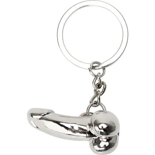 LEEPEE Auto Key Ring Car Key Chain Penis Shape Creative Gift Fashion Dildo Key Rings Zinc Alloy Keychain Keyfob