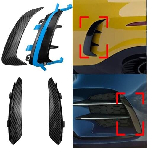 For Benz W177 AMG Line A Class A200 A250 A35 2019 Front Rear Bumper Lip Fog Lamp Cover Chin Spoiler Splitter Body Kit Canards