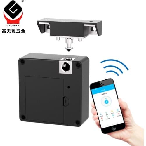 Bluetooth electronic cabinet lock APP remote control drawer door lock keyless invisible file smart lock IC card lock