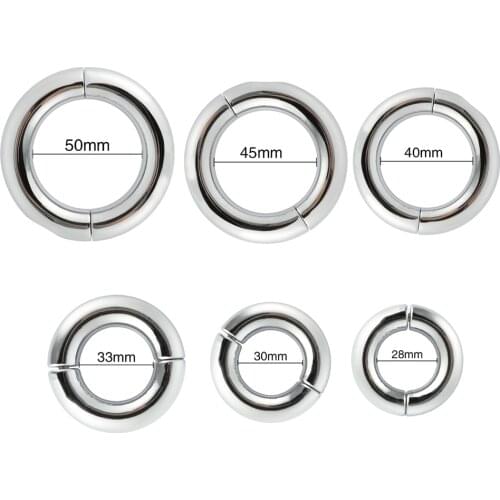 Stainless Steel Penis Ring Adjustable Cock Ring Ejaculation Delay Sex Toys for Adult Men Male Lasting Firmer Erection Cockring