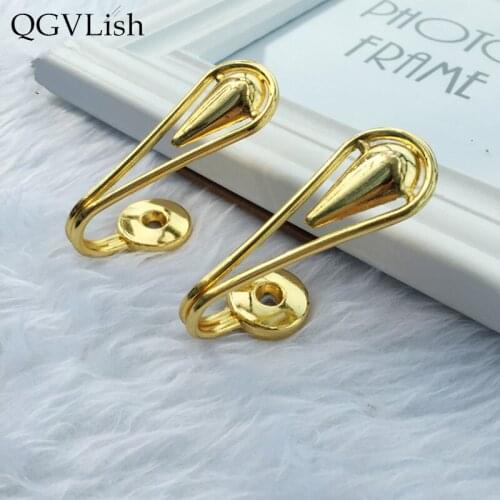 QGVLish 2Pcs Curtain Hooks Tassel Brush Hanger Curtain Accessory Tiebacks Buckles Holder Wall Tie Back Coat Hat Cap Hook Decor