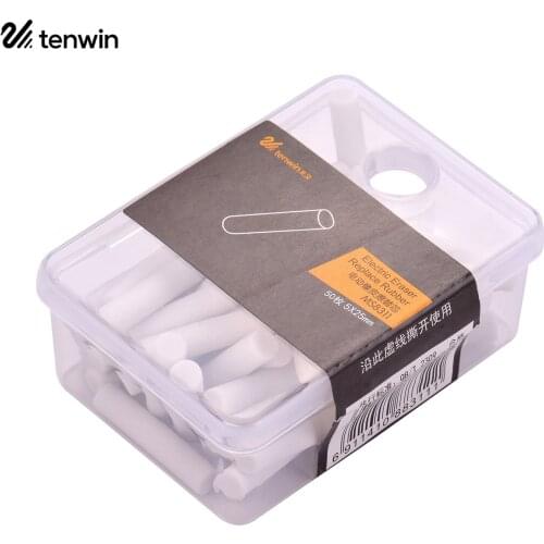 Tenwin Portable Electric Eraser Refills 30pcs Big/Thick + 40pcs Small/Thin Eraser Refills Replaceable Rubbers Stationery