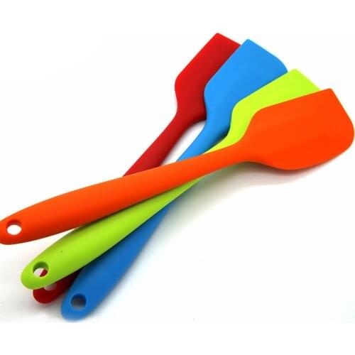 Multiple Color Silicone Baking Spatula Heat-Resistant Non-stick Cooking Kitchen Utensils Non-deformable Soft Baking Spatula