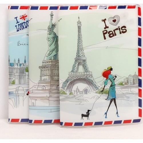 Cartoon PVC Leather travel passport holder bags,14*10CM ID Card Holder Passport Cover For Boys