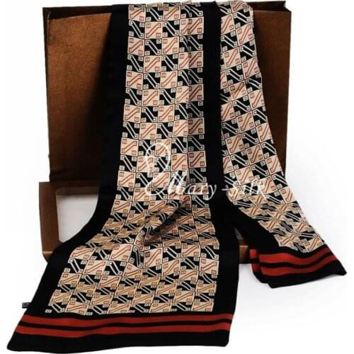 Mens 100% Silk Long Scarf Cravat Scarives Layer --- For Spring Autumn Winter