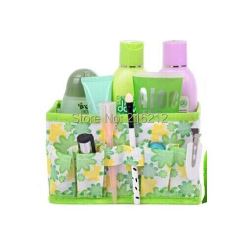 New Arrive Makeup Cosmetic Storage Box Bag Bright Organiser Foldable Stationary Container