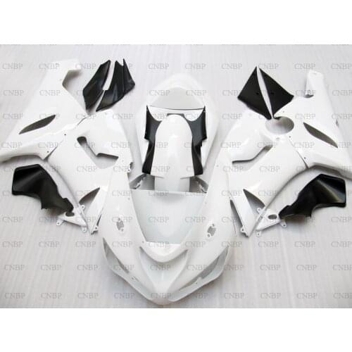 Ninja ZX-6r 2005 - 2006 Fairing for Kawasaki ZX6r 2006 Fairing for Kawasaki ZX6r 06 White Fairings