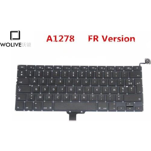 Genuine New A1278 FR Keyboard For Macbook Pro 13" 2009-2012 Year language version FR Replacement