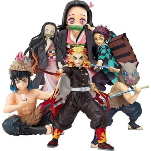 Premium Chokonose Figure Demon Slayer Anime Figure Kamado Tanjirou/Agatsuma Zenitsu Action Figure Kimetsu no Yaiba Figurine Toys