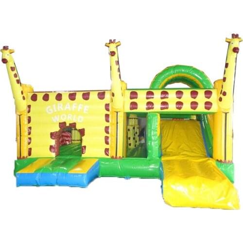 PVC outdoor playground plastic slide/ Hot Inflatable Castle Bounce House for kids