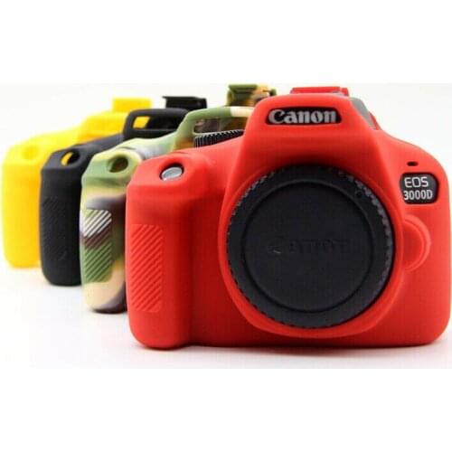 For Canon EOS 3000D 4000D DSLR Rubber Silicone Body Cover Protective Case Soft Housing Case Bag