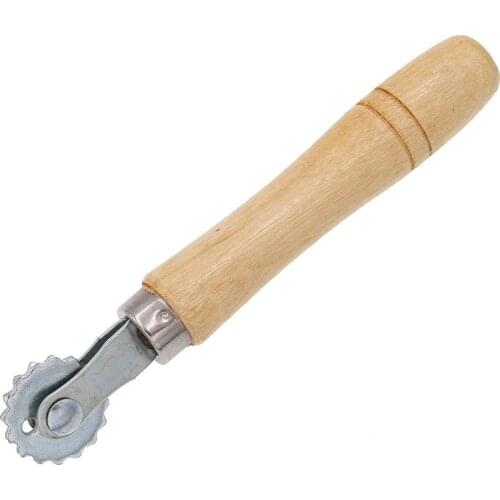 1 Pcs Catgut Embedding Device Wooden Handle Copper Wire Speed Wire Bury Device Copper Head Stainless Steel Beekeeping tools