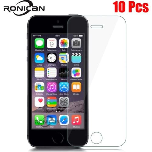 10Pcs Tempered Glass On iPhone 11 12 Pro Max XR XS 7 8 6s Plus SE 5 4S Screen Protector Protective For iPhone 12 Mini 11 Pro Max