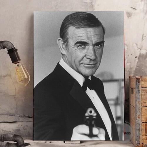 Famous Classic Movie Poster Vintage Canvas Painting Black White Wall Art Picture Poster and Print for Living Room Home Decor