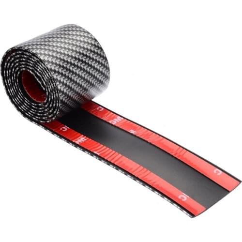 1M Car Carbon Fiber Style Rubber Car Door Sill Protector Edge Guard Strip For Toyota For BMW For Audi Accessories
