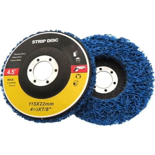 1Pcs 4.5" 115mm Poly Strip Disc Abrasive Wheel Paint Rust Remover Clean Grinding Wheels For Angle Grinder Car Truck Motorcycles