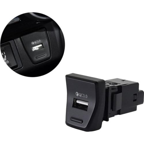 1PC car middle control position USB charger QC 3.0 fast charging for Toyota RAV4 Wildlander 2020