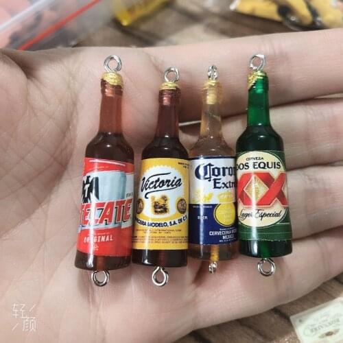 10pcs/ 12pcs/pack Beer Connector Charms Earring Keychain Necklace Pendant Jewlery Findings Bulk Items Wholesale