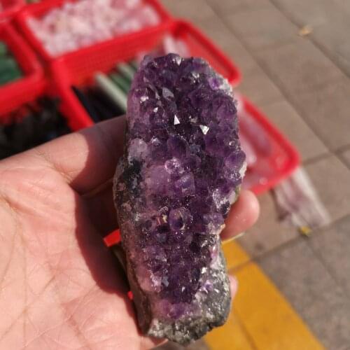 20g-50g Natural Raw Amethyst Quartz Purple Crystal Cluster Healing Stones Specimen Home Decoration Crafts Decoration Ornament