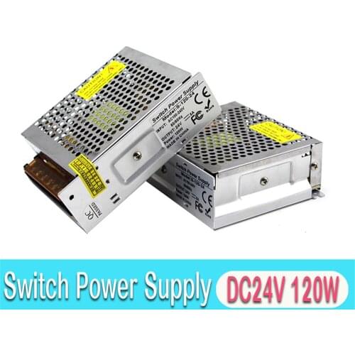 24V Power Supply Switching 5A 120W Driver Transformers 110v 220v AC DC24V Switch Powers Source For LED Strip Lighting CCTV Motor