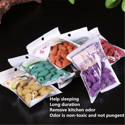 40pcs Incense Sandalwood Smoke Backflow Incense Tower Cone Smoke Reflux Tower Use in Home Office Backflow Incense Cones Bullet