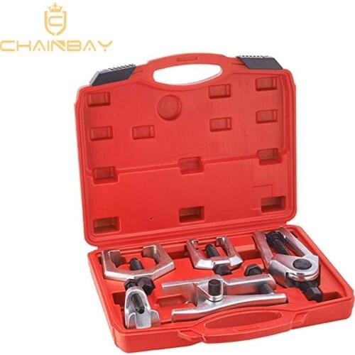 5pcs Professional Front End Service Tool Kit, Pitman Arm Puller, Ball Joint Separator Tie Rod Remover Tool