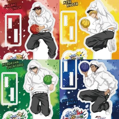 Anime Kurokos Basketball Kuroko Tetsuya Kagami Taiga Hyuga Junpei Acrylic Figure Stand Display Model Plate Fashion Table Decor