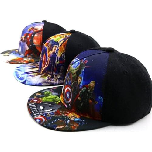 New Childrens Printed Cartoon Anime Hip Hop Hat Boys' Spring Autumn Captain baby Baseball fashion icon Cap Outdoor hats for men