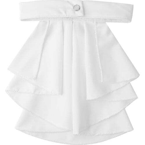 Fake Collar Victorian Renaissance Detachable Collar Shirts Ruffled Jabot Neck Collar Stage Party Steampunk Fancy Dress Costume