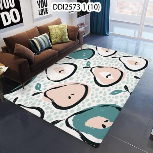 1 Piece Of Cartoon Fruit Pattern Non-Slip Plant Printing Carpet Door Mat Kitchen Living Room Hogar Mat Carpet Mat For Hallway
