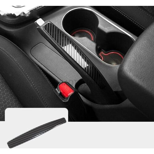Metal Carbon Fiber Central Control Handbrake Handle Cover Sticker Interior Trim For Hyundai Elantra 2016 2017 2018