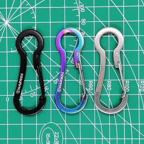Stainless Steel Carabiner Opener Multi Tool Bottle Opener Pocket Keychain for Travel