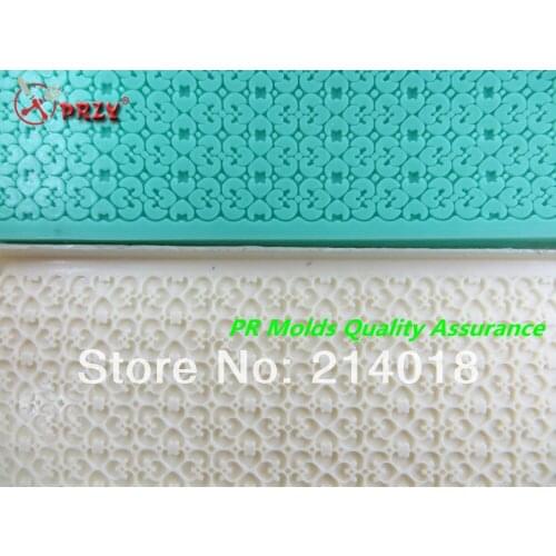 New 100% food grade raw material Hot and Utility Sugar Lace Mould for Cake Decoration Instant Lace Mold fondant cake mold No.f18
