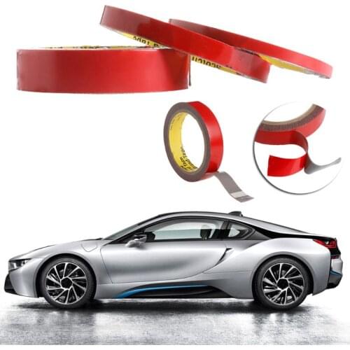 0.6/1/2CM Automotive Voiture Bande Autocollant Double Face Ruban Mousse