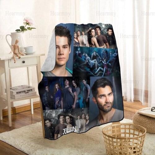 New Arrival Teen Wolf Blankets Printing Soft Blanket Throw On Home/Sofa/Bedding Portable Adult Travel Cover Blanket 1208p