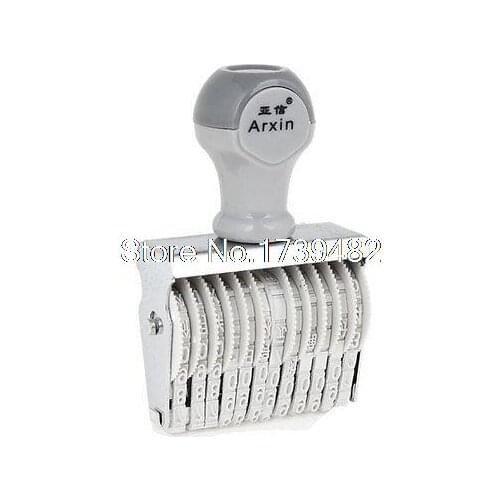 Off White 12 Band Self Inking Rubber Stamps Numbering Machine