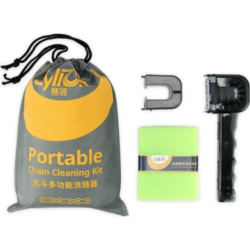 Portable Professional CYLION Bicycle Chain Cleaner Cycling Tyre Flywheel Brush Cleaner Bicicleta Bike Scrubber Cleaning Machine