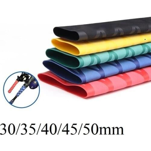 Dia 50mm Anti Slip Heat Shrink Tube Fishing Rod Wrap Insulated Handle Racket Grip Sleeve Waterproof Cover 2M