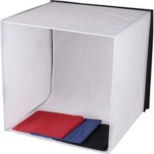 Godox 40x40cm 50x50cm 60x60cm Photo Studio softbox Shooting Tent Softbox Cube Box photo light tent+portable bag+ 4 Backdrops