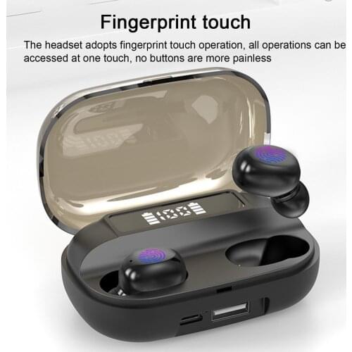 TWS Bluetooth 5.0 LED Waterproof 9D Stereo Wireless Earphones Earbuds Sports Headsets for Xiaomi Huawei Samsung iphone Phone