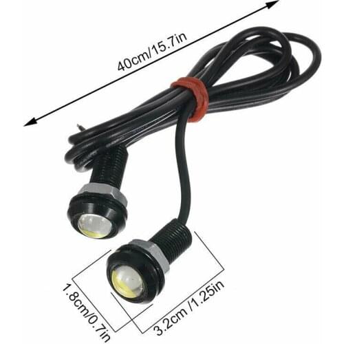 Water-proof LED Eagle Eye Lights Motorcycle Set Backup Running Turn 9W White Car Fog Light Reverse Turn DC 12V