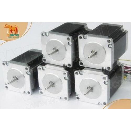 Wantai 5pcs Nema 23 Stepper Motor57BYGH627 270oz-in 1.9N.m76mm 3.0A 4leads CE ISO ROHS Medical Laser CNC