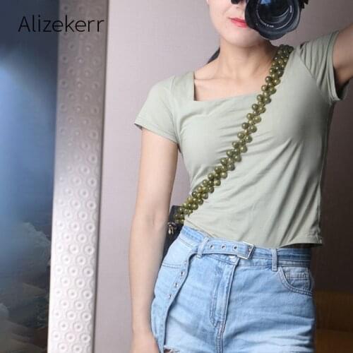 Beaded Shoulder Strap For shoulder bag Accessories Women Hand Woven Retro crossbody Bag purse 100cm Long Beading Shoulder Strap