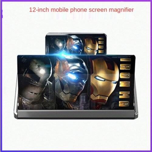 12 Inch Pull-out 5D Mobile Phone Screen Magnifier 3X 4X Universal Mobile Phone Holder Mobile Phone Screen Magnifier