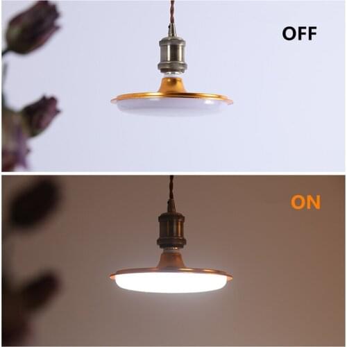 2020 Dropship 15W 20W 30W 40W 50W 60W Energy Saving Flat Light Bulb 6000K E27 UFO LED Lamp for Home Lighting